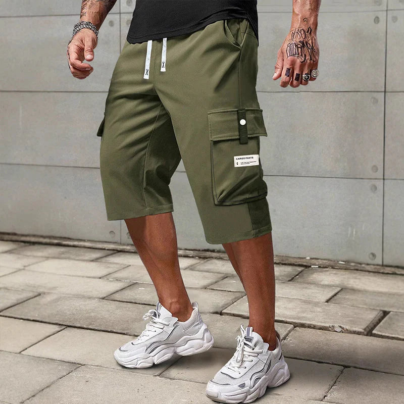 ✨🔥Casual 3/4 cargo trousers for men with drawstring🩳