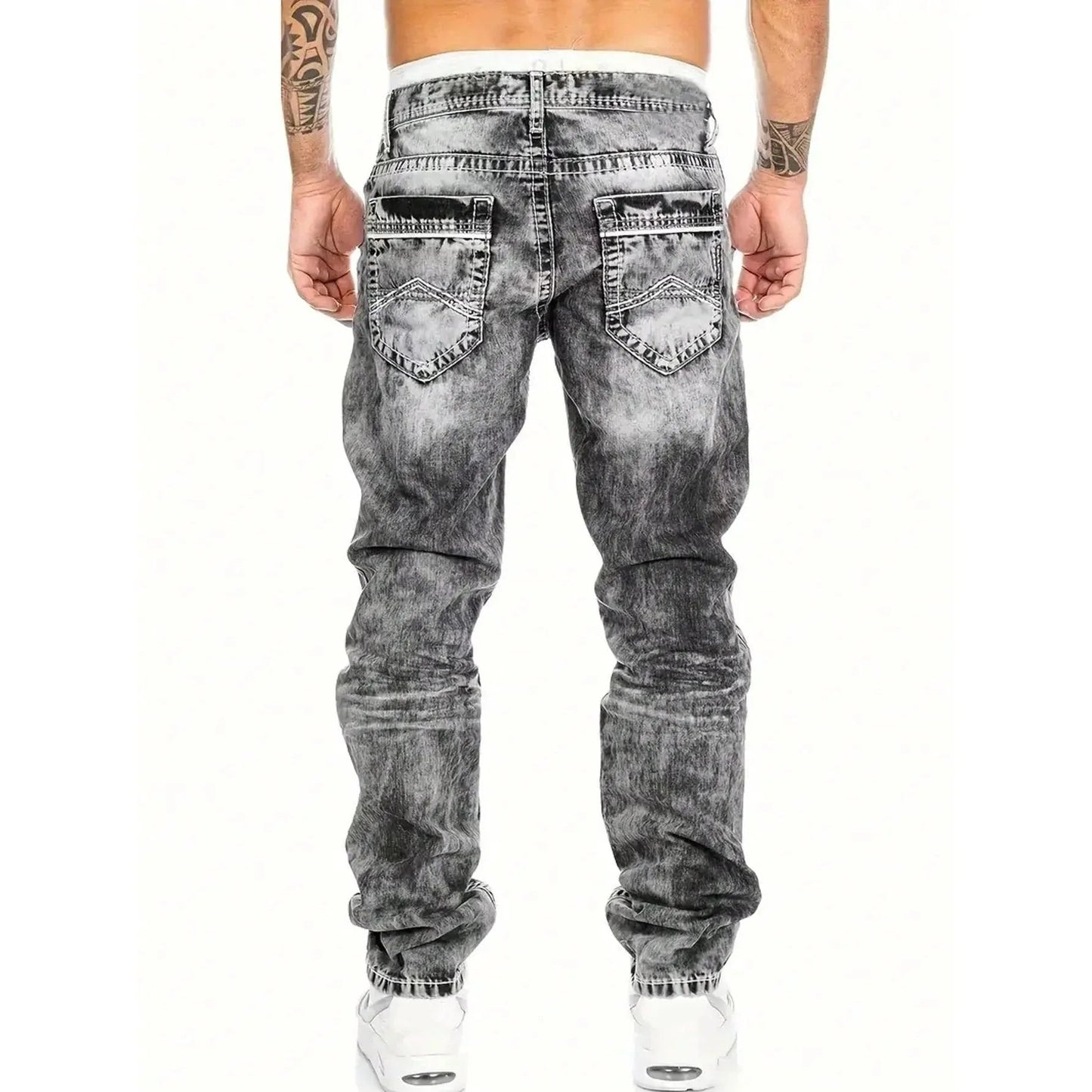Effortless Summer Jeans for Men – Lightweight Stretch Fabric, Straight Cut, Versatile Styling ☀️👍