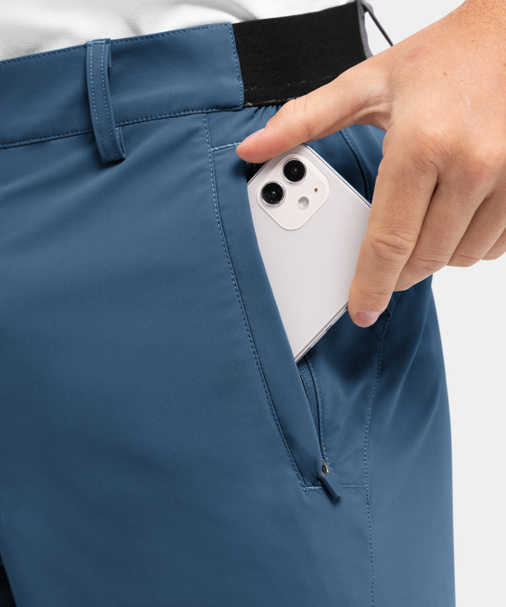 Men's Stretch Quick Dry Casual Work Golf Shorts, Five-Point Shorts