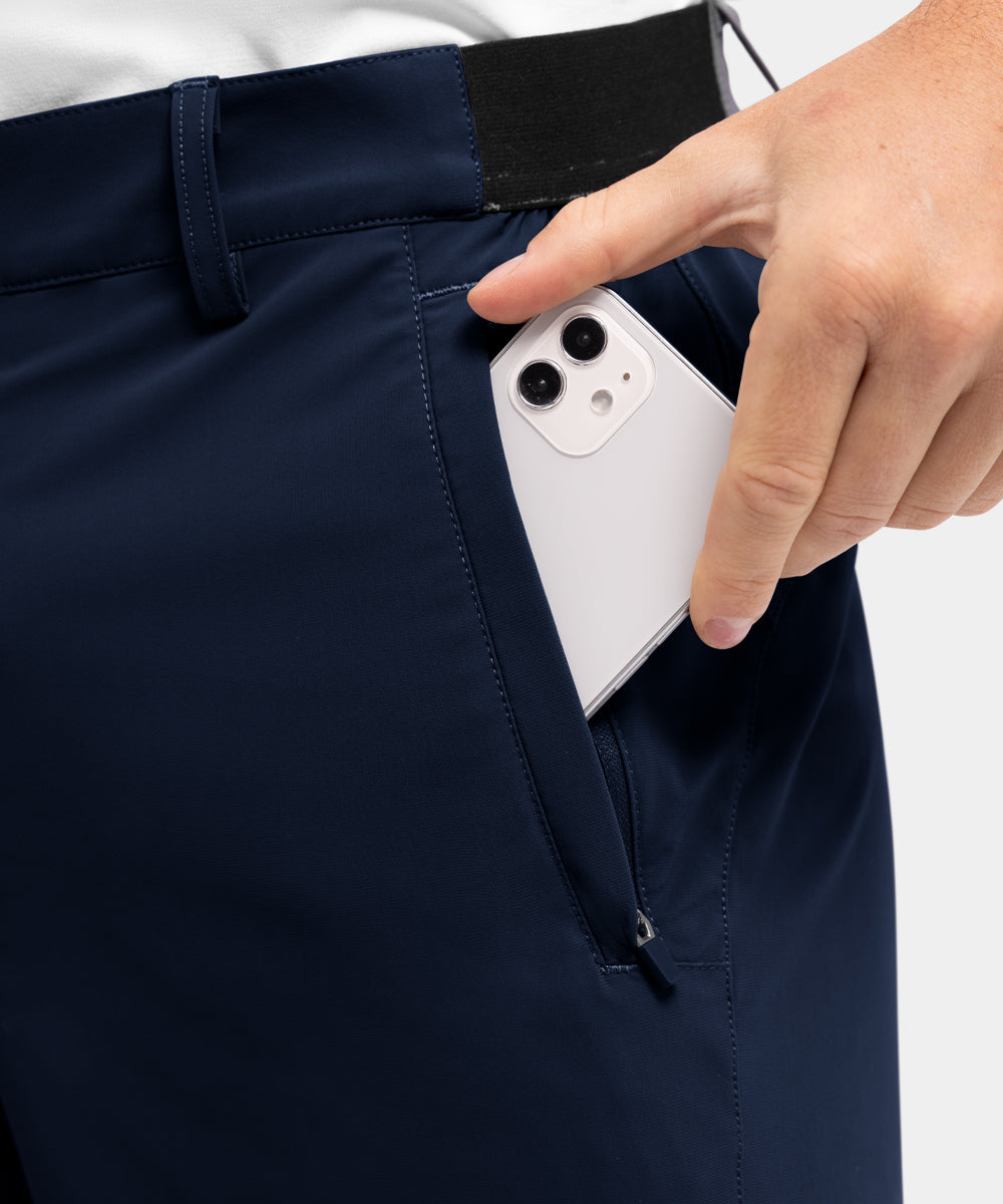 Men's Stretch Quick Dry Casual Work Golf Shorts, Five-Point Shorts