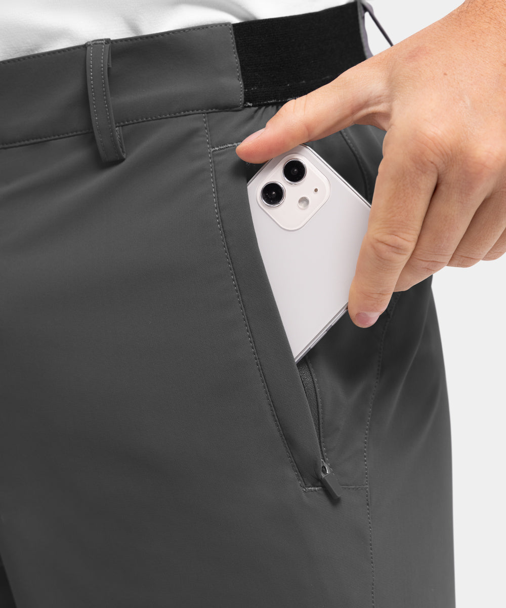 Men's Stretch Quick Dry Casual Work Golf Shorts, Five-Point Shorts