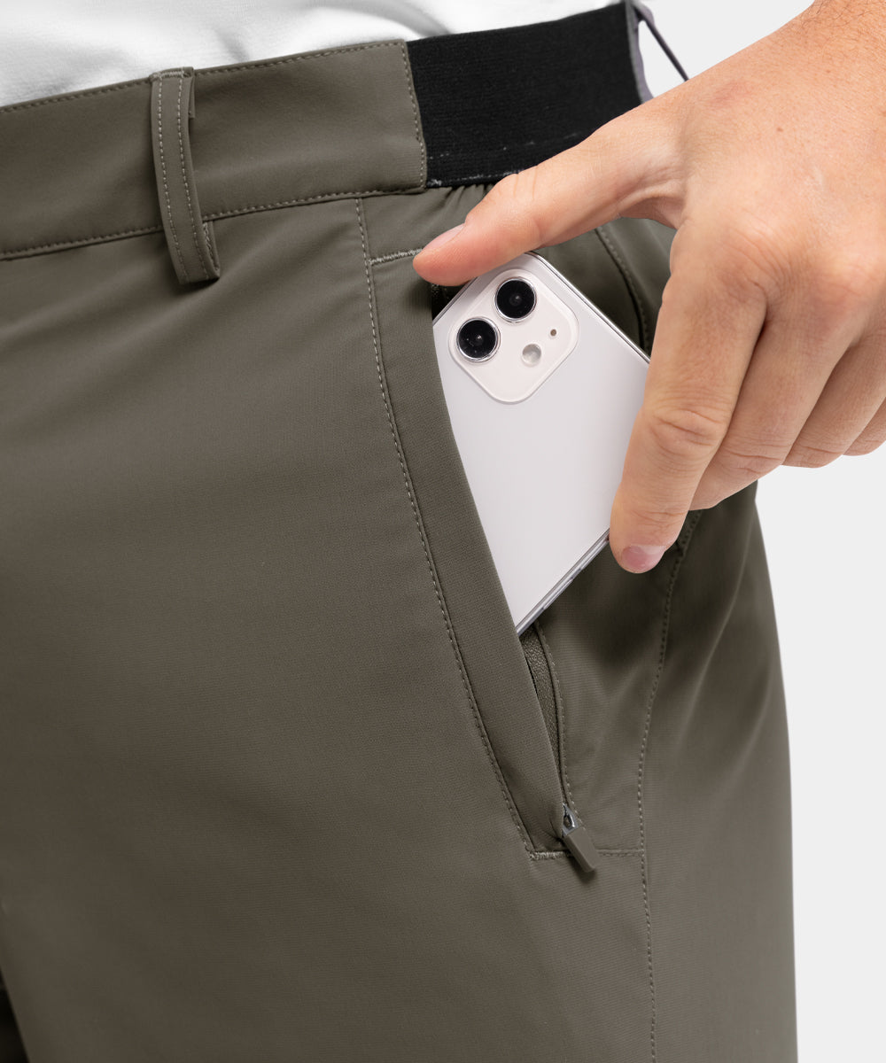 Men's Stretch Quick Dry Casual Work Golf Shorts, Five-Point Shorts