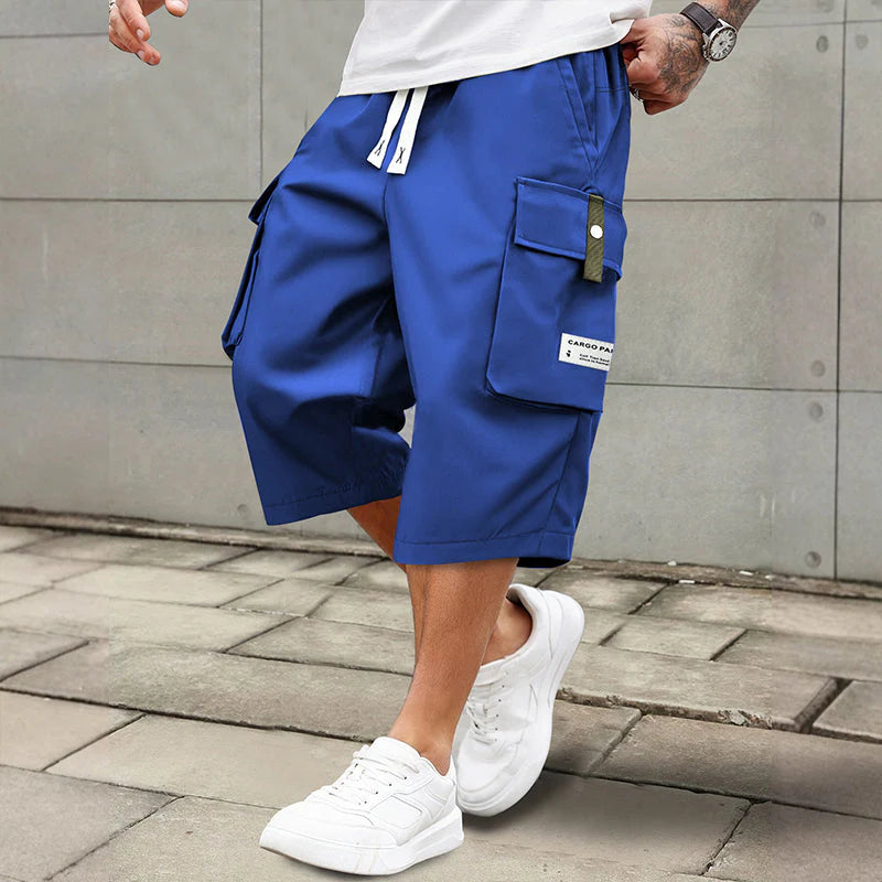 ✨🔥Casual 3/4 cargo trousers for men with drawstring🩳