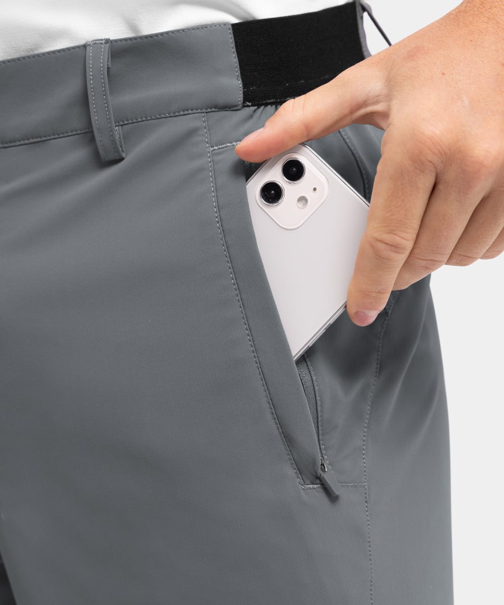 Men's Stretch Quick Dry Casual Work Golf Shorts, Five-Point Shorts