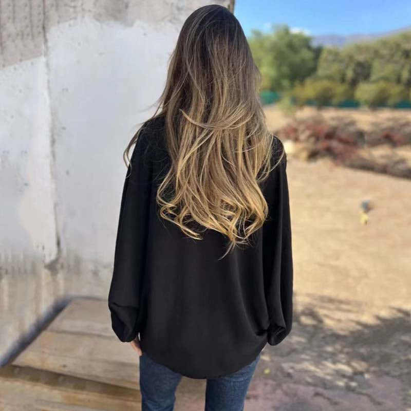 🥰New discounted price🥰Women's elegant solid color buttoned shirt