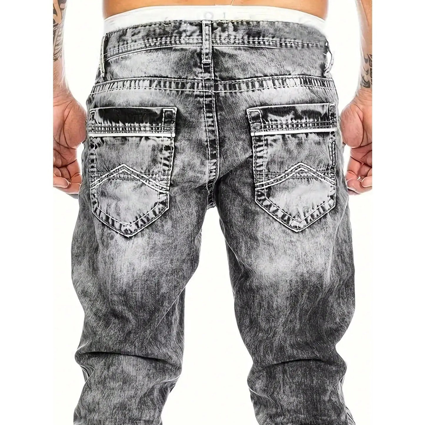Effortless Summer Jeans for Men – Lightweight Stretch Fabric, Straight Cut, Versatile Styling ☀️👍