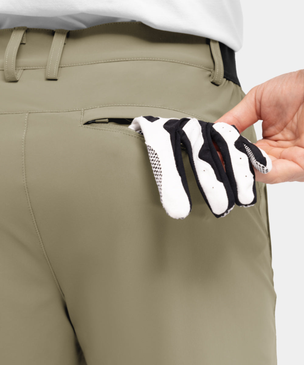 Men's Stretch Quick Dry Casual Work Golf Shorts, Five-Point Shorts