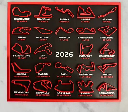 🏎️LAST DAY OF SALE – 49% OFF📅Formula 1 calendar 2026 F1