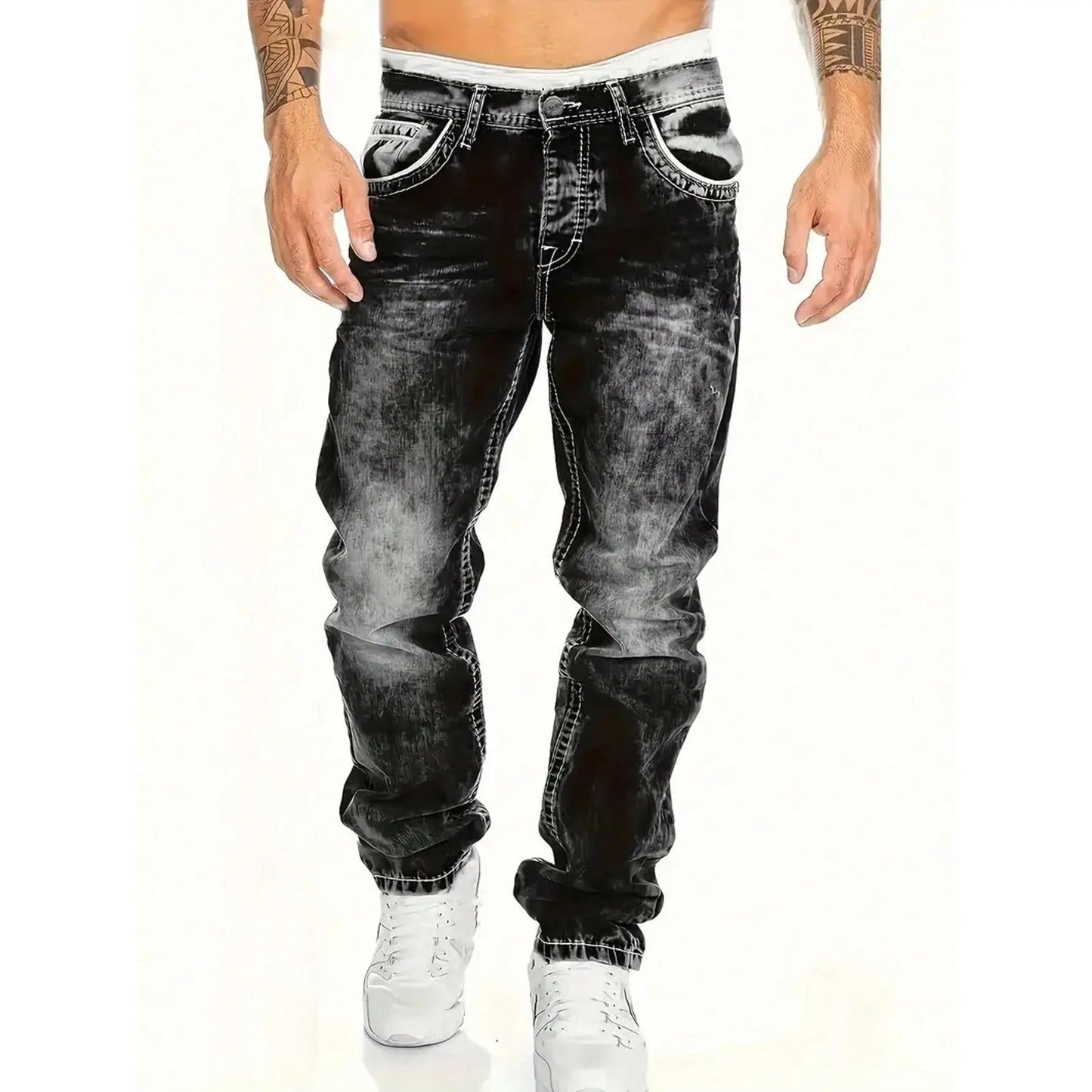 Effortless Summer Jeans for Men – Lightweight Stretch Fabric, Straight Cut, Versatile Styling ☀️👍