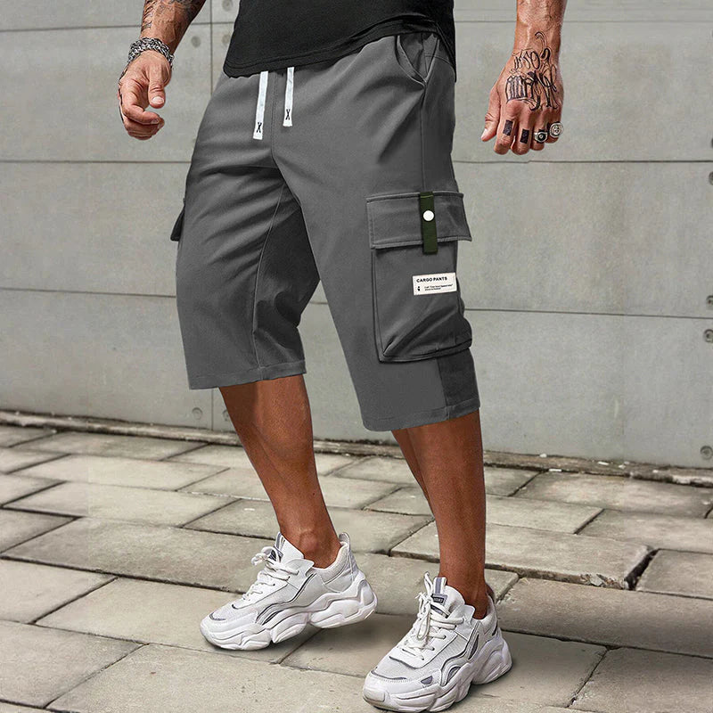 ✨🔥Casual 3/4 cargo trousers for men with drawstring🩳