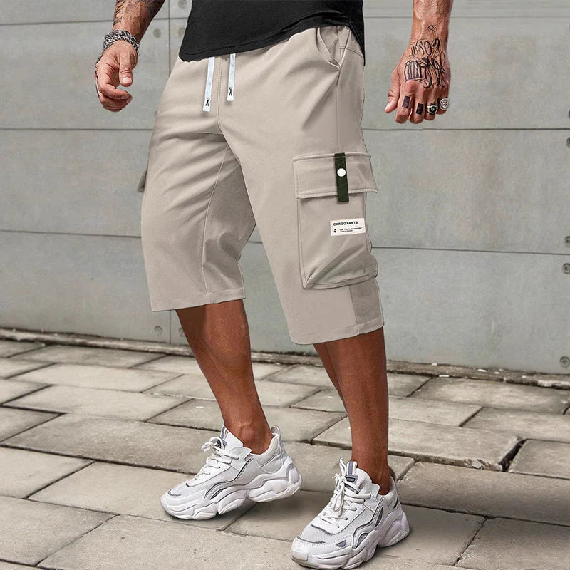 ✨🔥Casual 3/4 cargo trousers for men with drawstring🩳