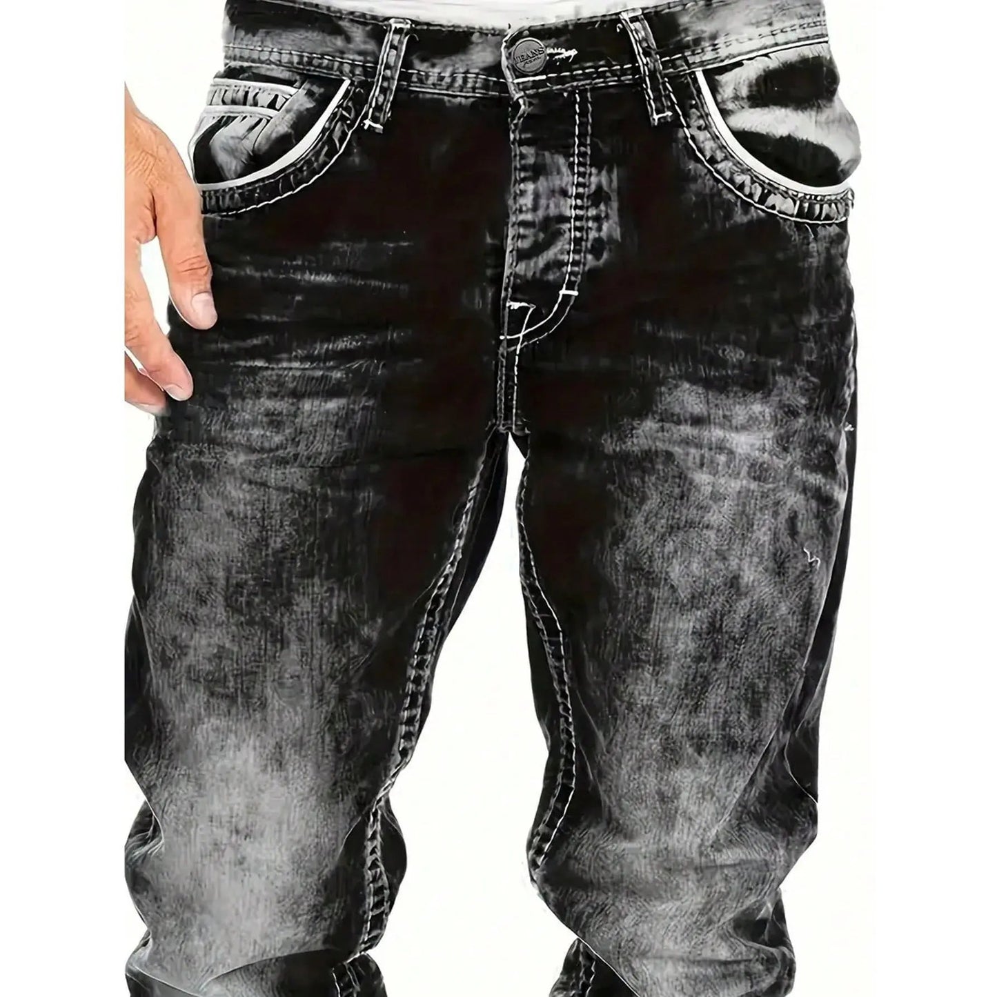 Effortless Summer Jeans for Men – Lightweight Stretch Fabric, Straight Cut, Versatile Styling ☀️👍