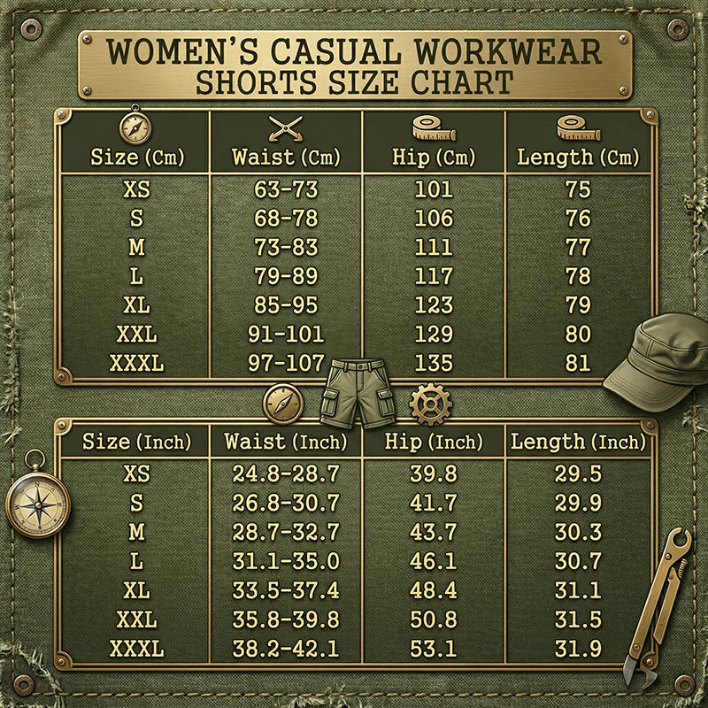 Women's Cargo Shorts – Quick-Drying with Practical Pockets – Comfortable & Functional for Leisure & Travel
