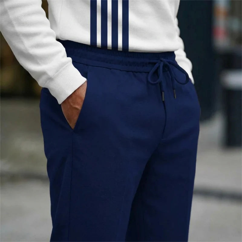 Men's graphic print set – sweater and trousers