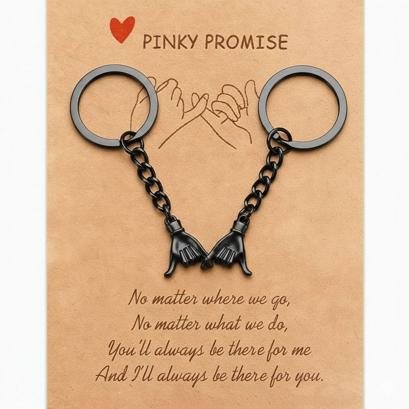 Pinky Promise Couple Keychain Set