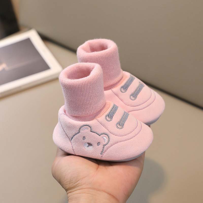 Cute Bear First Walking Shoes Slip-on Toddler Shoes