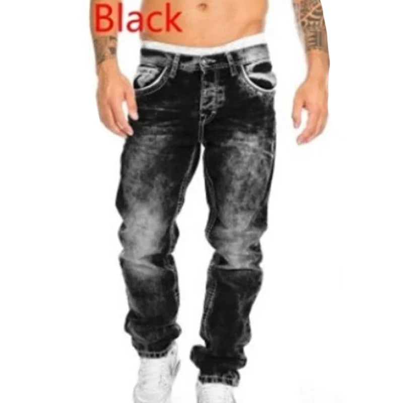 Effortless Summer Jeans for Men – Lightweight Stretch Fabric, Straight Cut, Versatile Styling ☀️👍