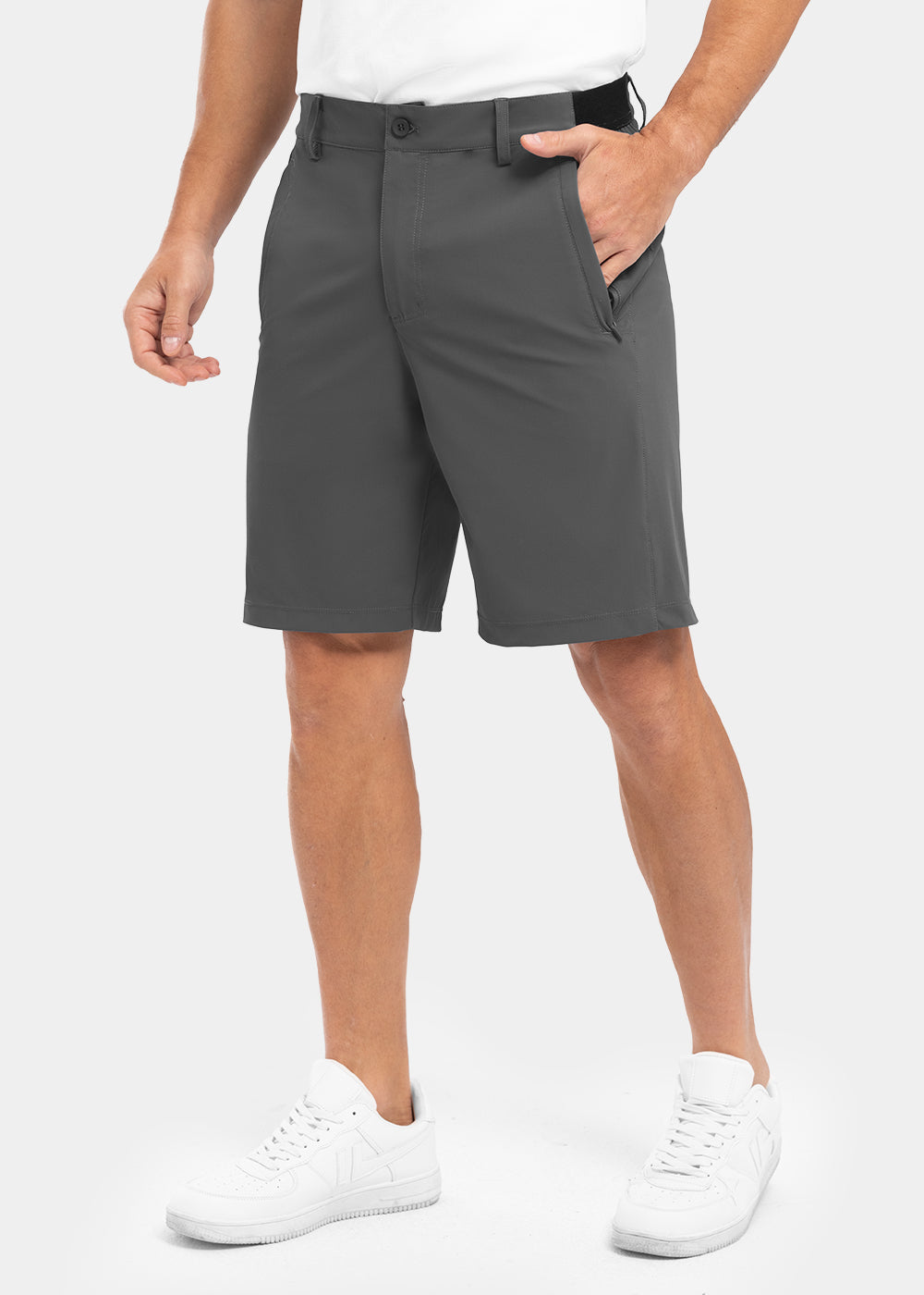 Men's Stretch Quick Dry Casual Work Golf Shorts, Five-Point Shorts
