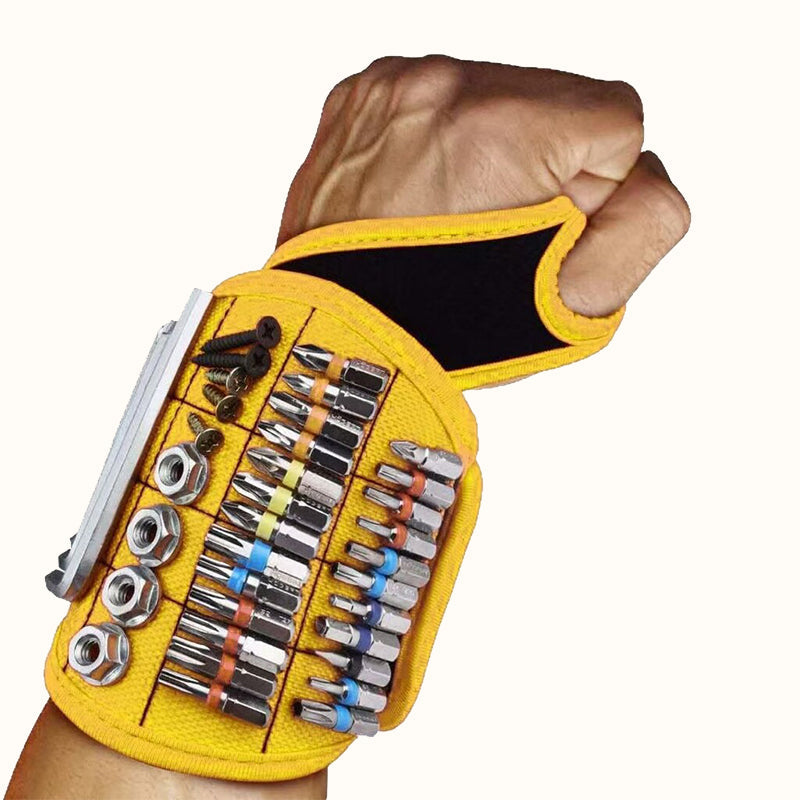 Magnetic Wristband Tool Holder for Screws, Nails & Small Parts