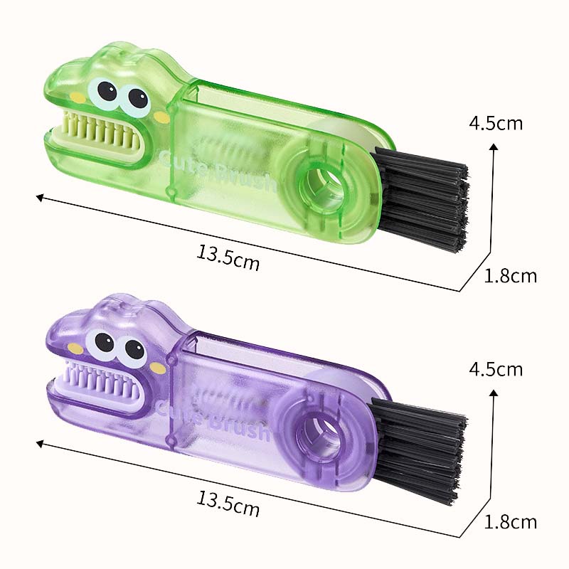 🐊 Crocodile Multifunctional Cleaning Brush – 3 Brush Heads for All Cup Types