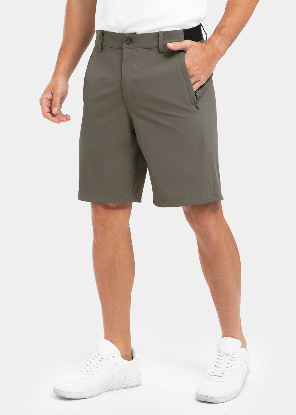 Men's Stretch Quick Dry Casual Work Golf Shorts, Five-Point Shorts