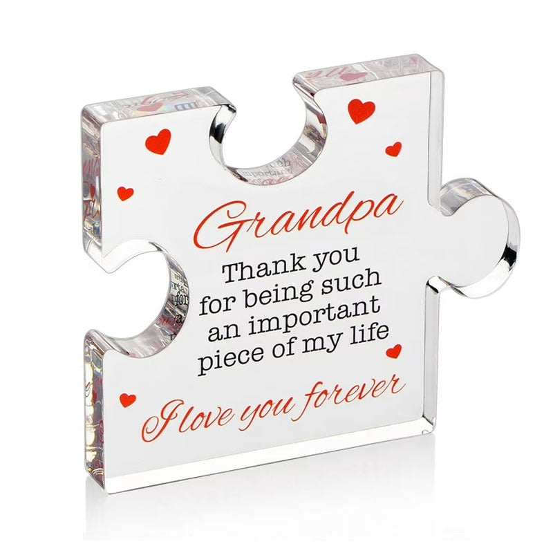 🧩 Acrylic Puzzle Desk Decoration