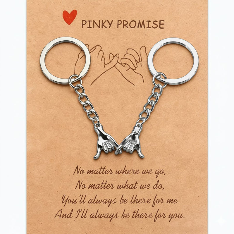Pinky Promise Couple Keychain Set