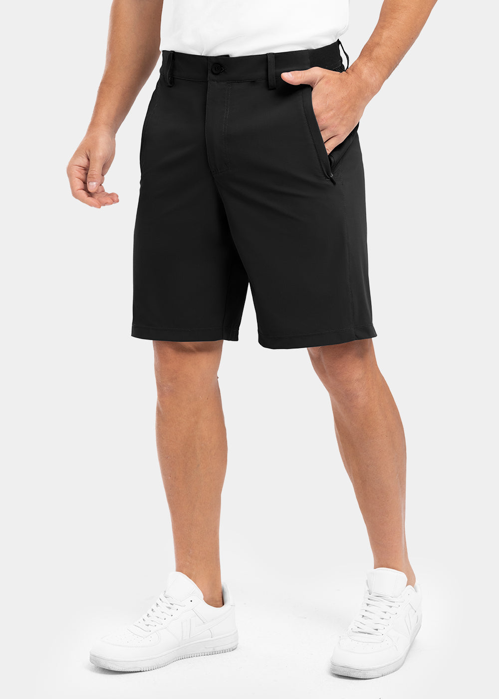 Men's Stretch Quick Dry Casual Work Golf Shorts, Five-Point Shorts