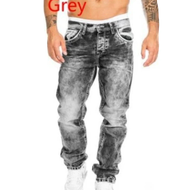 Effortless Summer Jeans for Men – Lightweight Stretch Fabric, Straight Cut, Versatile Styling ☀️👍