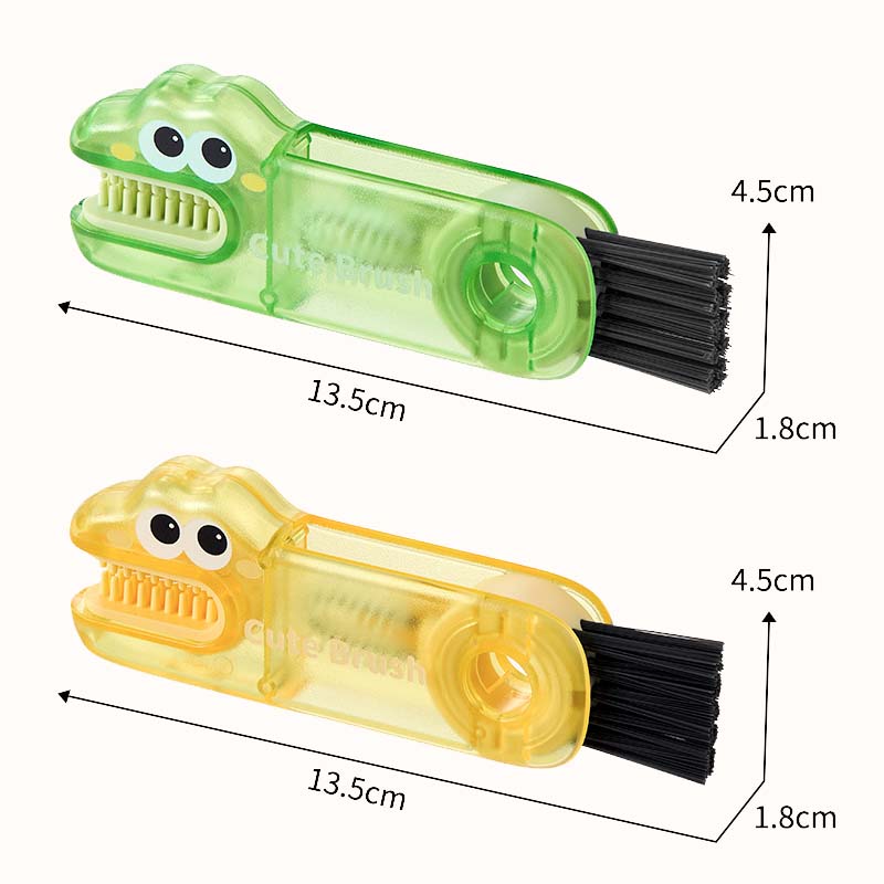 🐊 Crocodile Multifunctional Cleaning Brush – 3 Brush Heads for All Cup Types