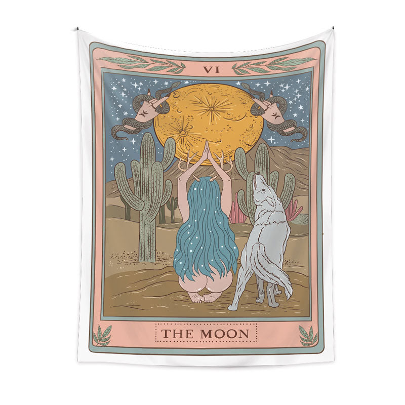🌙 Bohemian Tarot Tapestry Wall Hanging