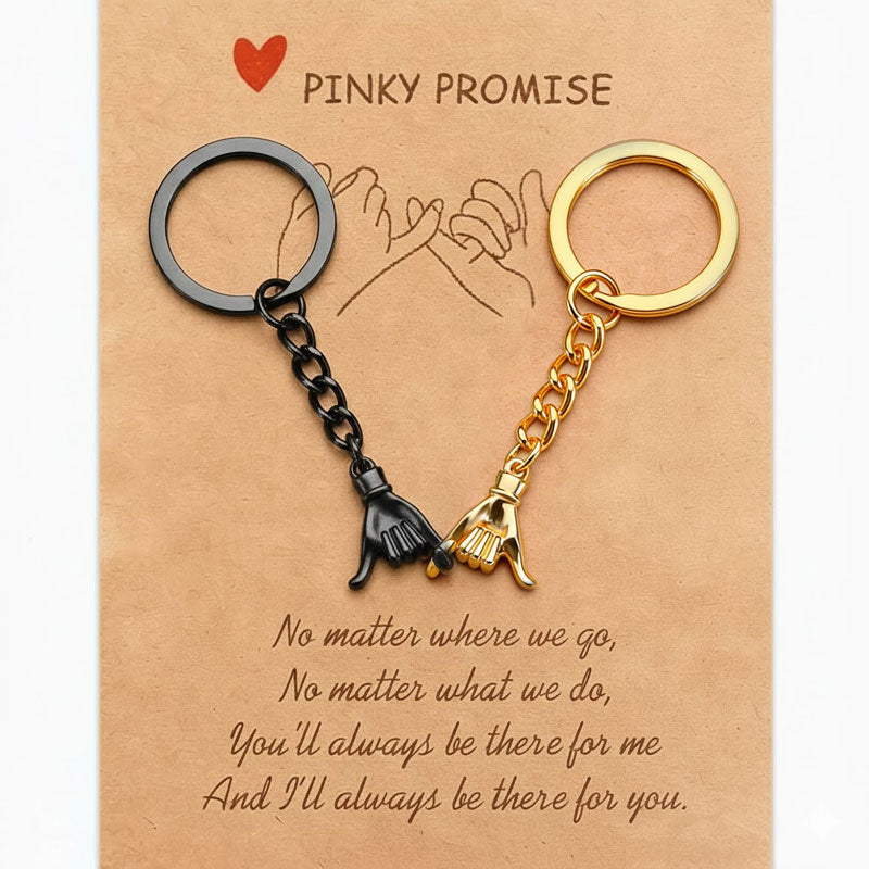 Pinky Promise Couple Keychain Set