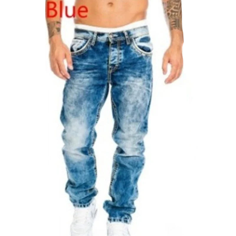 Effortless Summer Jeans for Men – Lightweight Stretch Fabric, Straight Cut, Versatile Styling ☀️👍