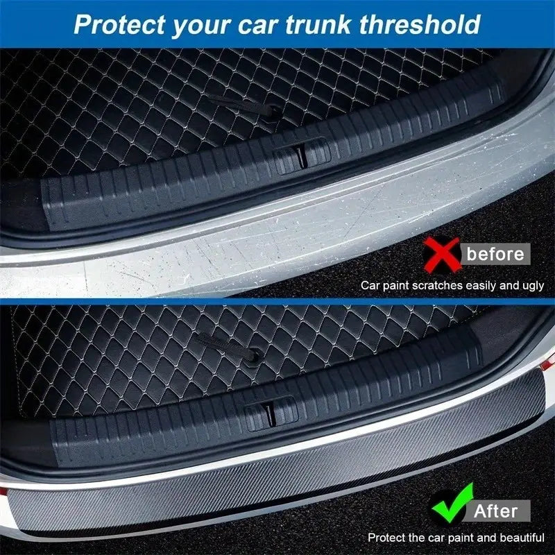Protective film for car doors – scratch- and impact-resistant 3D carbon fiber vinyl film, self-adhesive backing