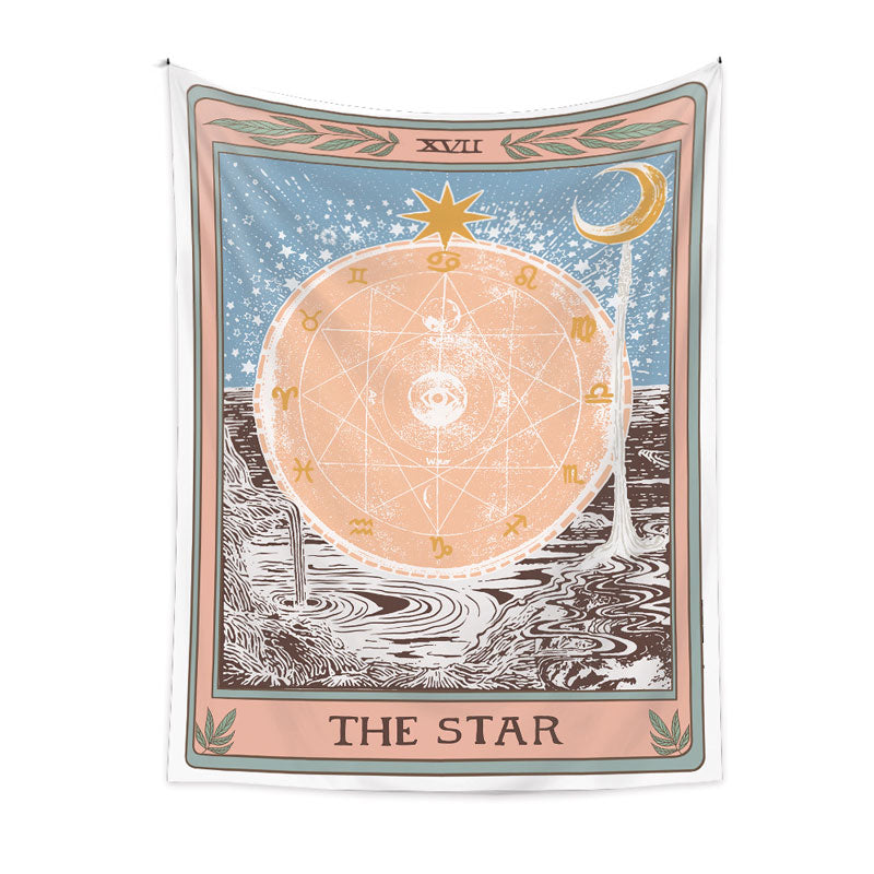 🌙 Bohemian Tarot Tapestry Wall Hanging