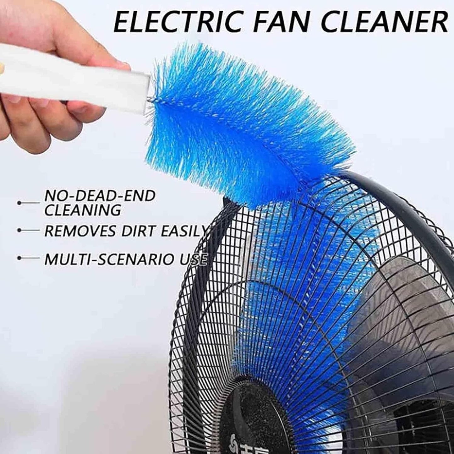 Flexible Fan Dusting Brush Non-Disassembly Fan Cleaning Brush