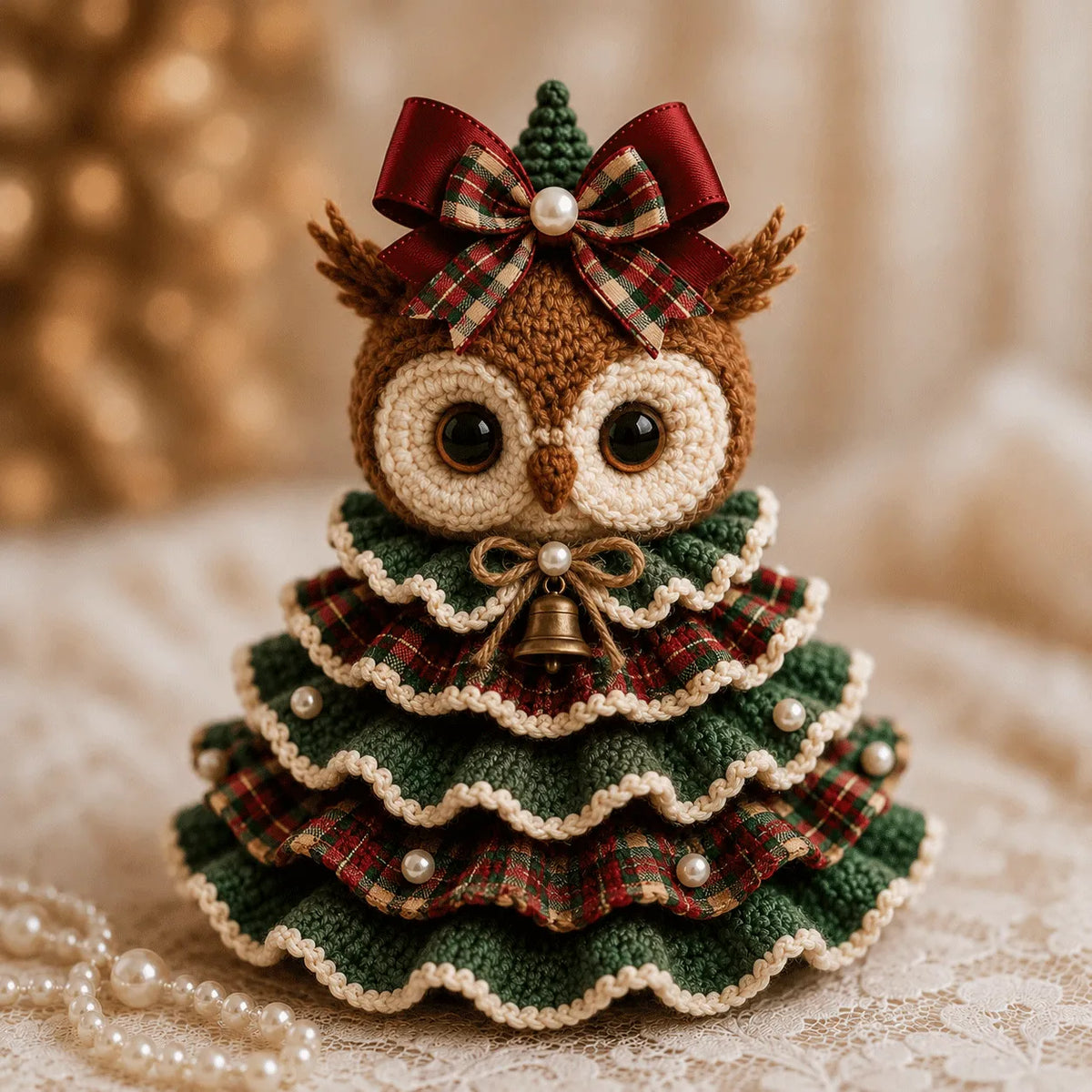 🔥🎄Crochet Animal Christmas Tree DIY Kit – Stitch a Little Christmas Magic(Material kit (not finished product)