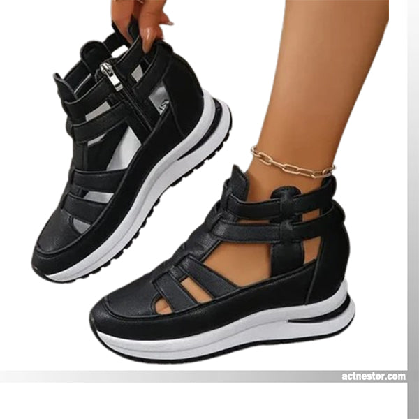 🔥Last day of 50% off – Comfortable, lightweight wedges with a side zipper