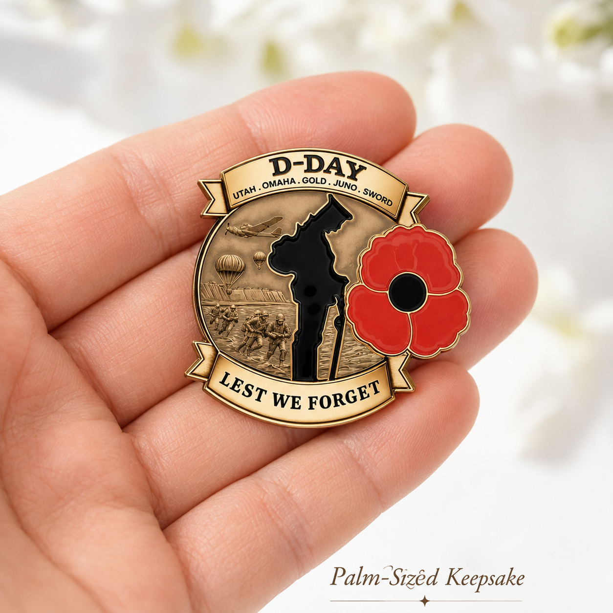 🪖✨ 80th Anniversary Commemorative Brooch — Preserve History, Carry the Story