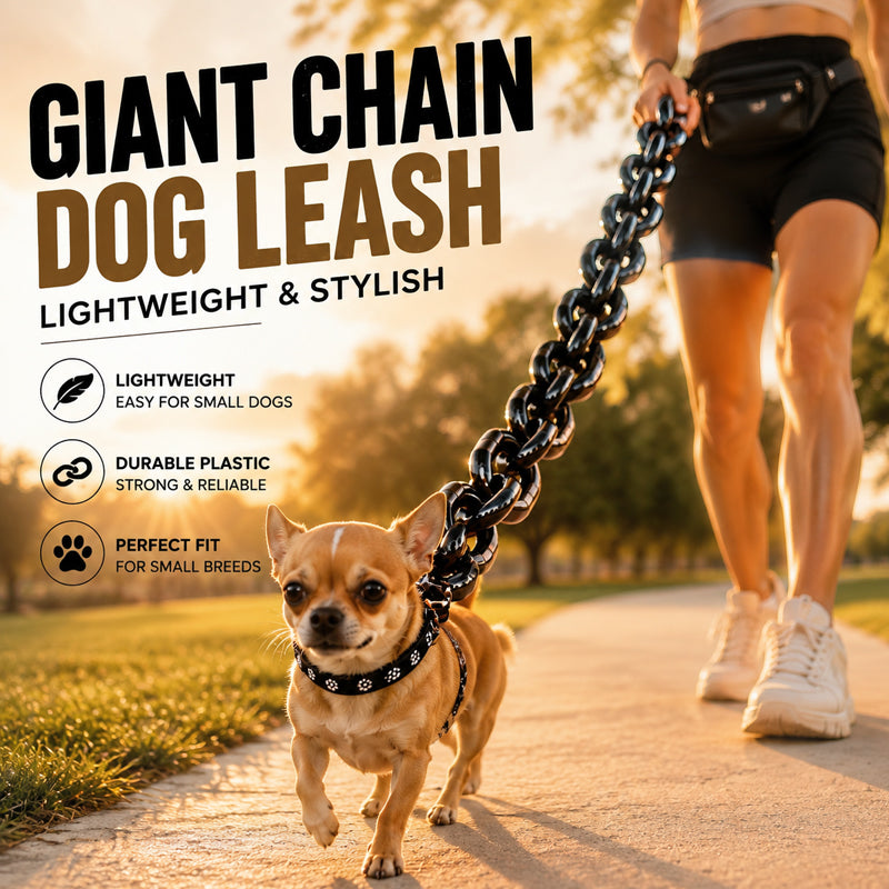Giant Chain Style Lightweight Plastic Dog Leash for Small Dogs
