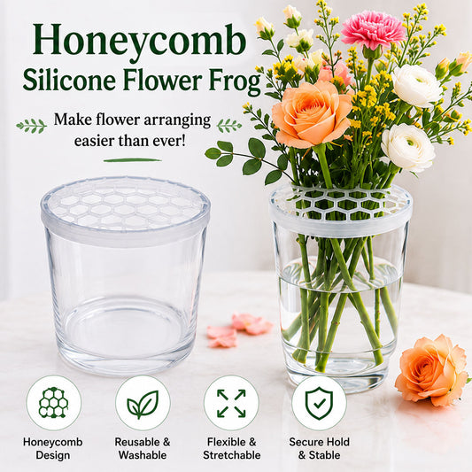 🌸 Honeycomb Silicone Flower Arranging Grid