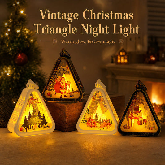 Festive Christmas Glow Lanterns - Vintage-Inspired LED Decorations