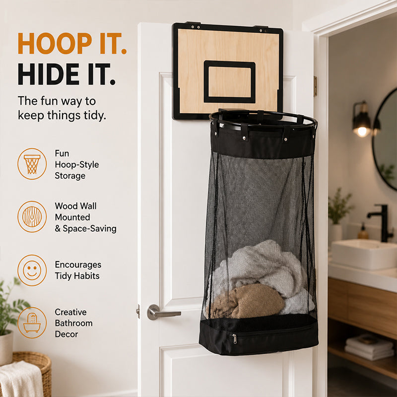 Wooden Wall-mounted Basketball Basket Hanging Door