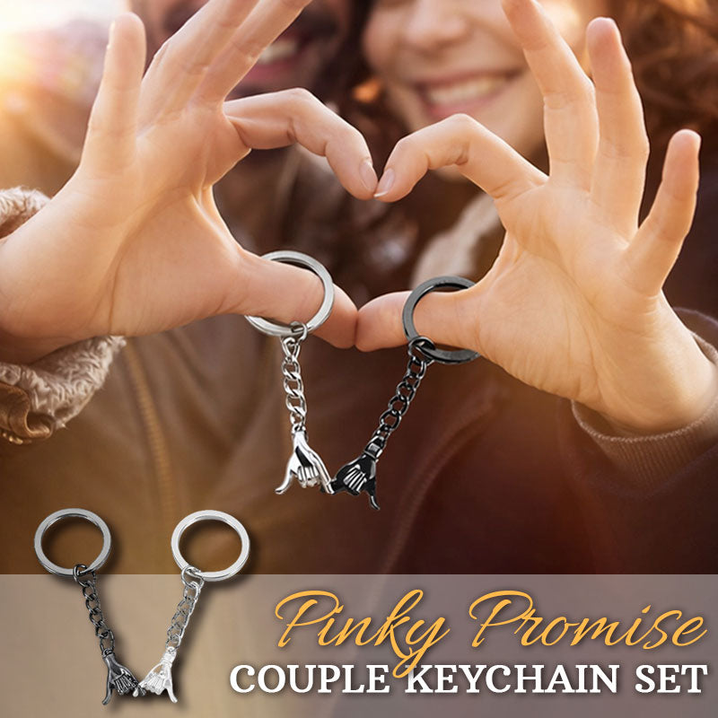 Pinky Promise Couple Keychain Set