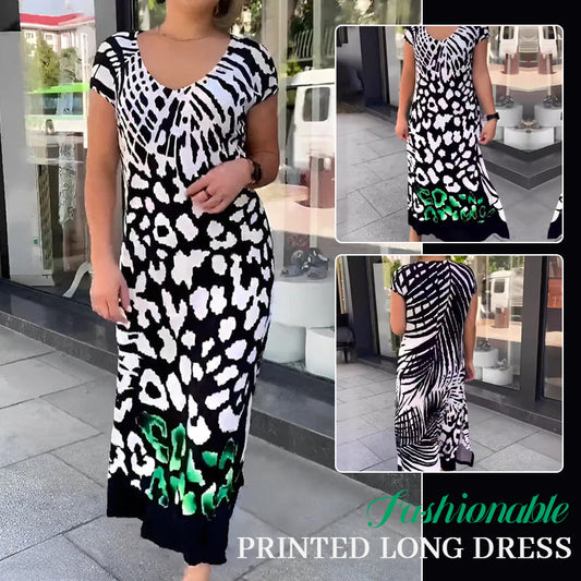 🌸 Fashionable printed long dress | Loose and airy ✨/Fashionable printed long dress