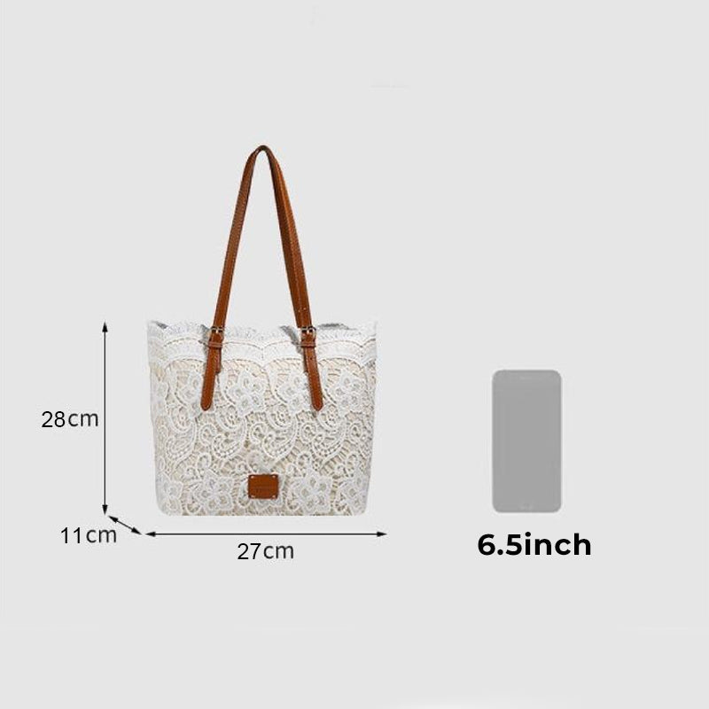 👛 Vintage Lace Shoulder Bag – Elegant, Spacious, Adjustable Strap 💼