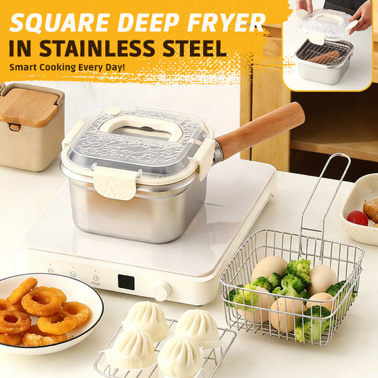 Square Fryer in Stainless Steel