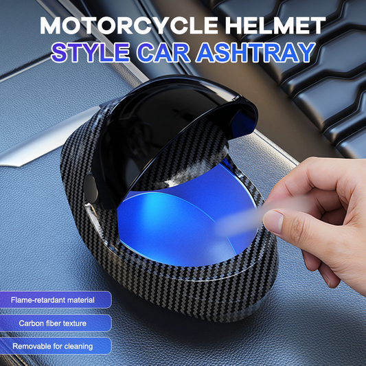 🔧 Motorcycle Helmet Style Car Ashtray 🔧