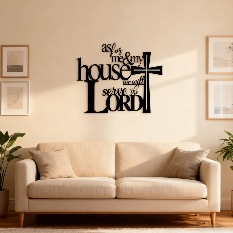 Black Metal Crafts Wall Decoration