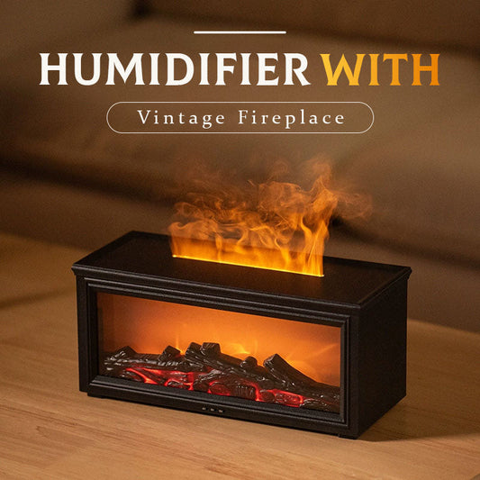 Humidifier With Vintage Fireplace